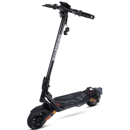 Patinete eléctrico smartgyro rockway pro evo certificado/ motor 1000w/ ruedas 10'/ 25km/h/ autonomía 60km/ negro