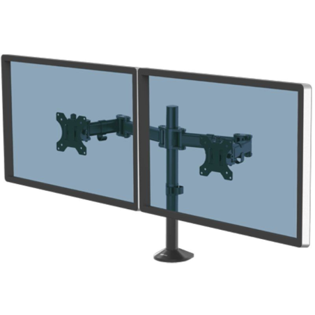 Soporte para 2 monitores fellowes 8502601/ hasta 8kg