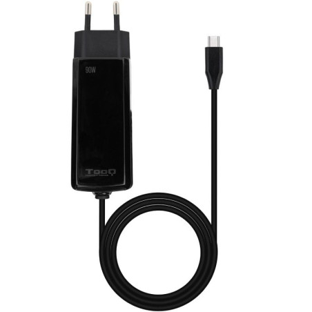 Cargador de portátil tooq tqlc-usbcgan90pd-c usb tipo-c/ 90w/ automático/ voltaje 5-20v/ 1x usb tipo-c