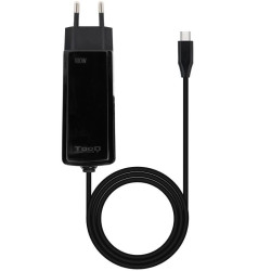 Cargador de portátil tooq tqlc-usbcgan100pd-c usb tipo-c/ 100w/ automático/ voltaje 5-20v/ 1x usb tipo-c