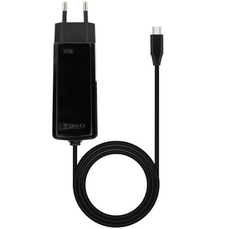 Cargador de portátil tooq tqlc-usbcgan100pd-c usb tipo-c/ 100w/ automático/ voltaje 5-20v/ 1x usb tipo-c