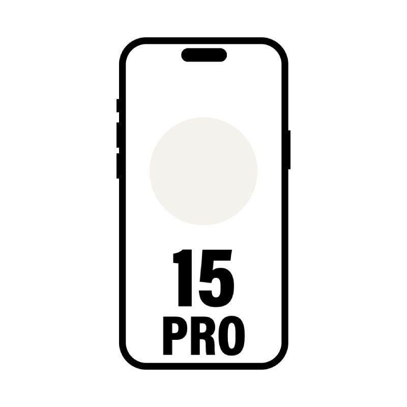Smartphone apple iphone 15 pro 1tb/ 6.1'/ 5g/ titanio blanco