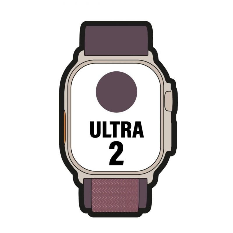 Apple watch ultra 2/ gps/ cellular/ 49mm/ caja de titanio/ correa loop alpine indigo m mediana