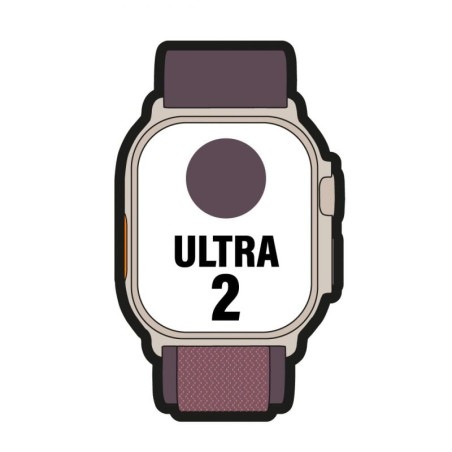Apple watch ultra 2/ gps/ cellular/ 49mm/ caja de titanio/ correa loop alpine indigo m mediana