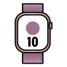 Apple watch series 10/ gps/ 46mm/ caja de aluminio oro rosa / correa loop deportiva ciruela