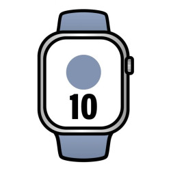 Apple watch series 10/ gps/ cellular/ 42mm/ caja de aluminio / correa deportiva azul denim m/l