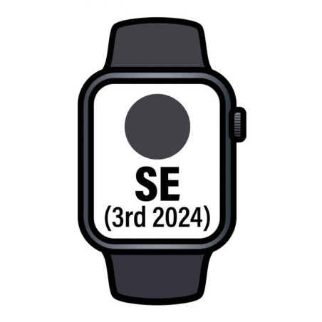 Apple watch se 3rd v2/ gps/ cellular/ 44mm/ caja de aluminio medianoche/ correa deportiva medianoche m/l