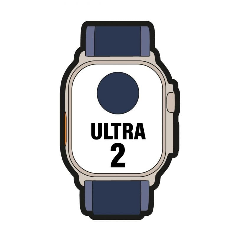 Apple watch ultra 2/ gps/ cellular/ 49mm/ caja de titanio/ correa loop trail azul s/m