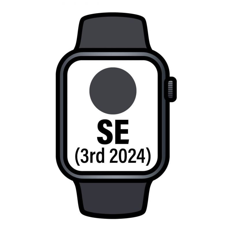Apple watch se 3rd v2/ gps/ cellular/ 44mm/ caja de aluminio medianoche/ correa deportiva medianoche s/m