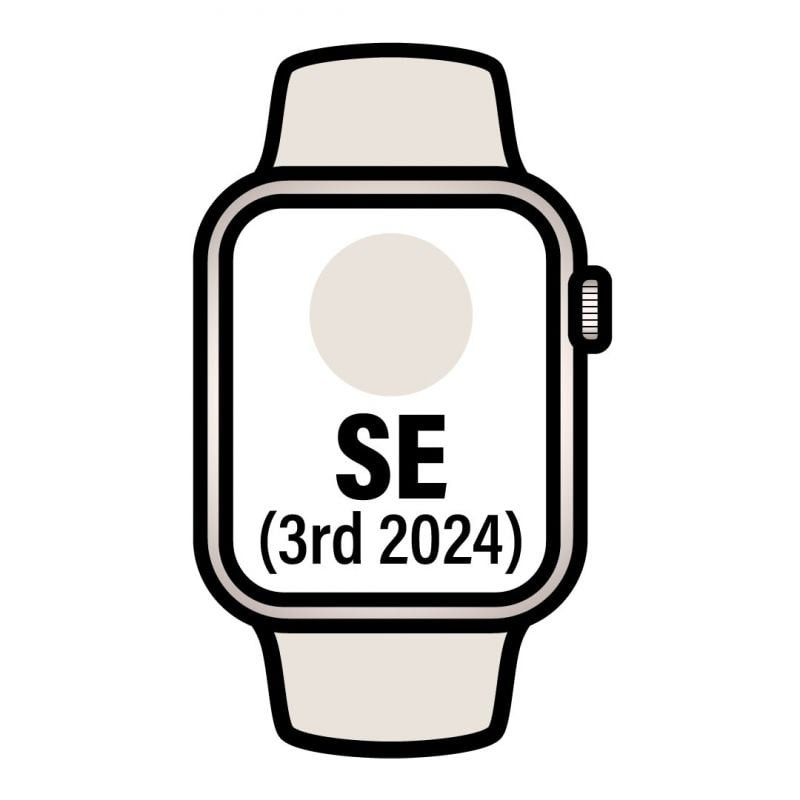 Apple watch se 3rd v2/ gps/ cellular/ 44mm/ caja de aluminio blanco estrella/ correa deportiva blanco estrella s/m
