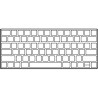 Teclado inalámbrico apple magic keyboard/ usb tipo-c/ plata