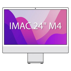 Apple imac 24' retina 4,5k / m4 10-core cpu/ 16gb/ 512gb ssd/ 10-core gpu/ plata