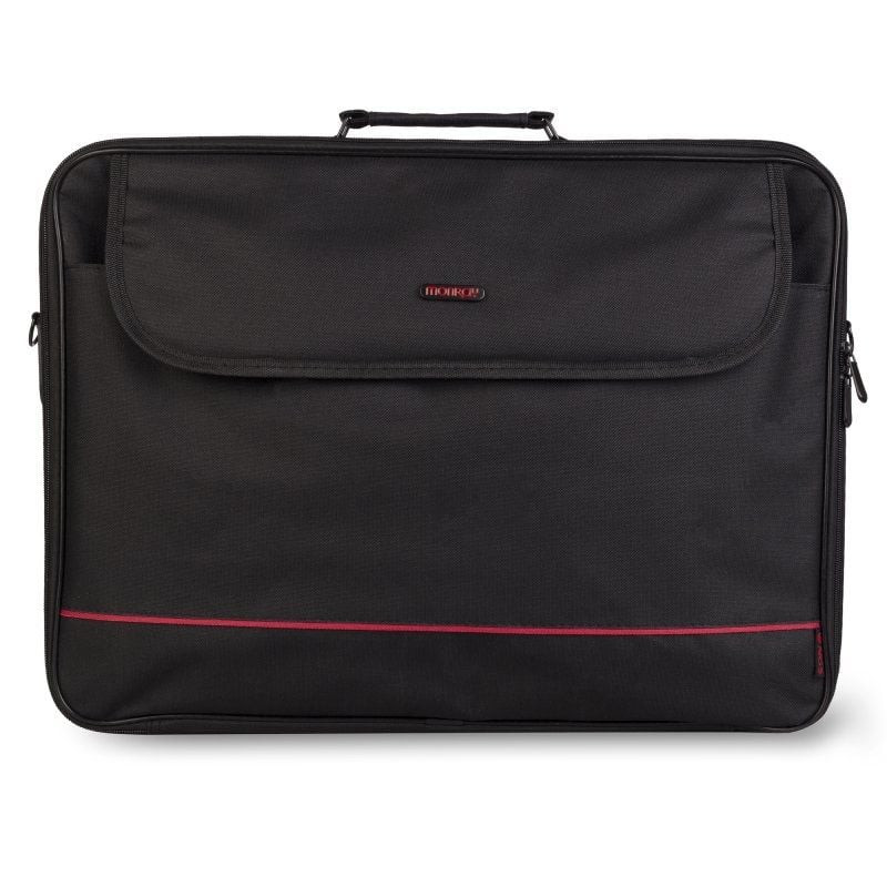 Maletín monray passenger plus para portátiles hasta 18'/ cinta para trolley/ negro