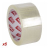 Cinta adhesiva de embalaje transparente apli 11592/ 4.8cm x 66m/ 6 unidades