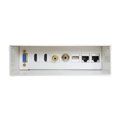 Caja de conexiones aisens a127-0340/ vga - 2x hdmi - jack 3.5 - rca - usb - 2x rj45