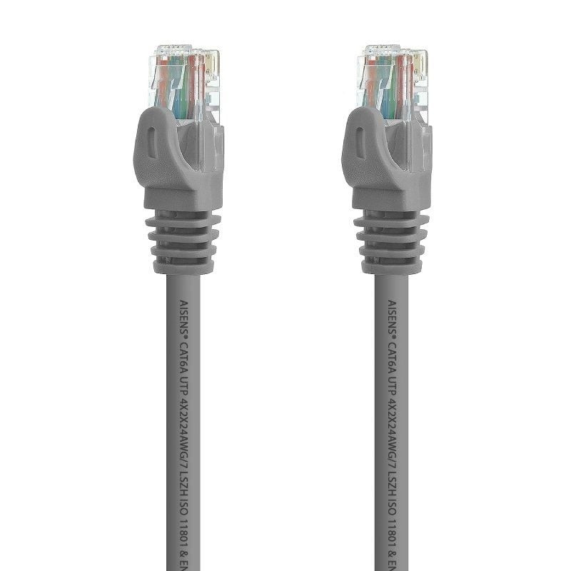 Cable de red rj45 utp aisens a145-0326 cat.6a/ 1m/ gris