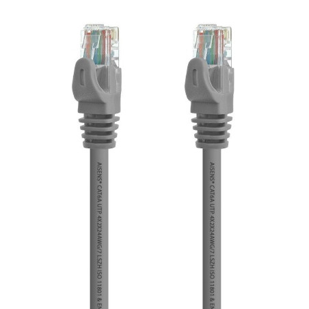 Cable de red rj45 utp aisens a145-0328 cat.6a/ 3m/ gris