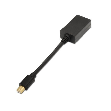 Cable conversor aisens a125-0137/ mini displayport macho - hdmi hembra/ 15cm/ negro
