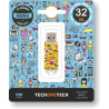 Pendrive 32gb tech one tech emojis usb 2.0