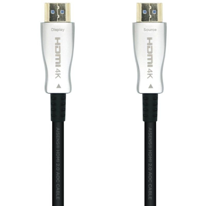Cable hdmi 2.0 aoc 4k aisens a148-0380/ hdmi macho - hdmi macho/ 50m/ negro