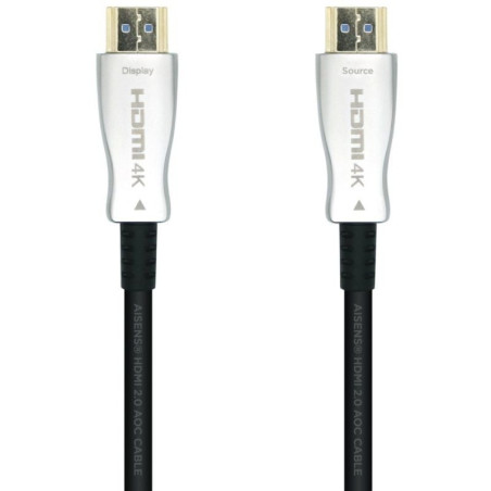 Cable hdmi 2.0 aoc 4k aisens a148-0380/ hdmi macho - hdmi macho/ 50m/ negro