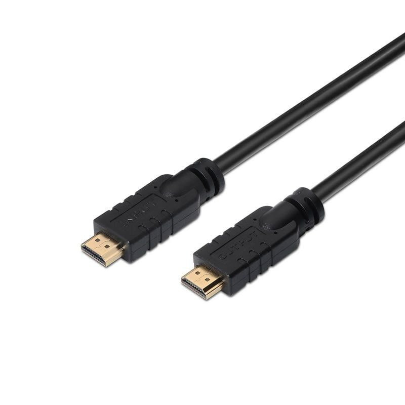 Cable hdmi 2.0 4k aisens a120-0375/ hdmi macho - hdmi macho/ hasta 10w/ 2250mbps/ 25m/ negro