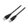 Cable usb 2.0 impresora aisens a101-0005/ usb tipo-b macho - usb macho/ hasta 2.5w/ 60mbps/ 1m/ negro