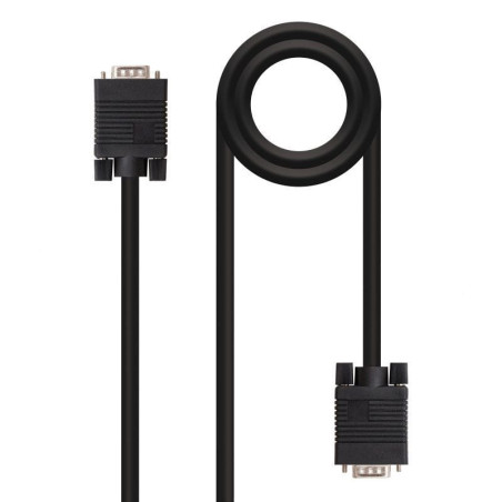 Cable svga nanocable 10.15.1305/ vga macho - vga macho/ 5m/ negro
