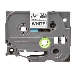 Cinta laminada original brother tze-241/ blanca