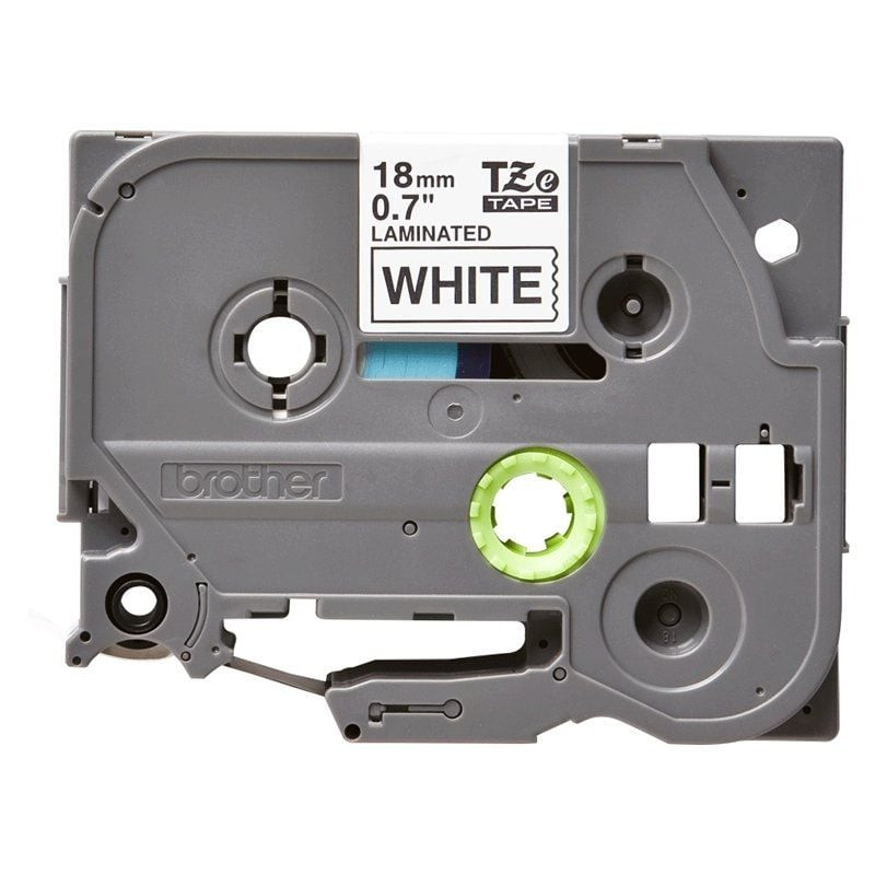 Cinta laminada original brother tze-241/ blanca