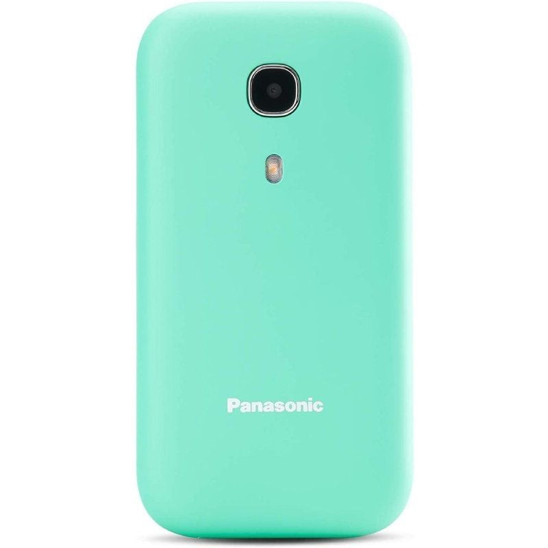 Teléfono móvil panasonic kx-tu400exc para personas mayores/ turquesa