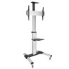 Soporte de suelo inclinable/ ajustable con ruedas tooq fs1870m-b para tv de 37-70'/ hasta 50kg