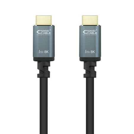 Cable hdmi 2.1 8k nanocable 10.15.8001/ hdmi macho - hdmi macho/ 1m/ negro