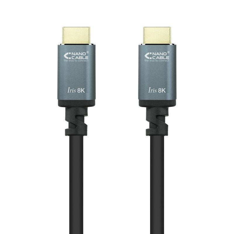Cable hdmi 2.1 8k nanocable 10.15.8002/ hdmi macho - hdmi macho/ 2m/ negro
