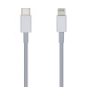 Cable usb 2.0 tipo-c lightning aisens a102-0442/ lightning macho - usb tipo-c macho/ 1m/ blanco