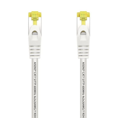 Cable de red rj45 sftp aisens a146-0488 cat.7/ 25cm/ blanco