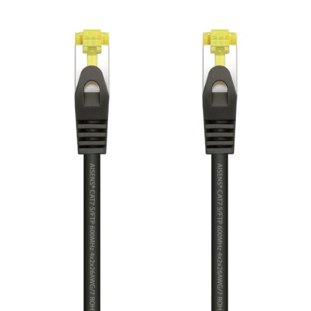 Cable de red rj45 sftp aisens a146-0485 cat.7/ 50cm/ negro