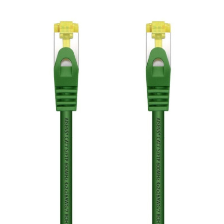 Cable de red rj45 sftp aisens a146-0480 cat.7/ 25cm/ verde