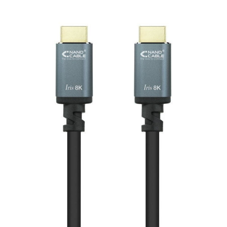 Cable hdmi 2.1 8k nanocable 10.15.8001-l150/ hdmi macho - hdmi macho/ 1.5m/ negro
