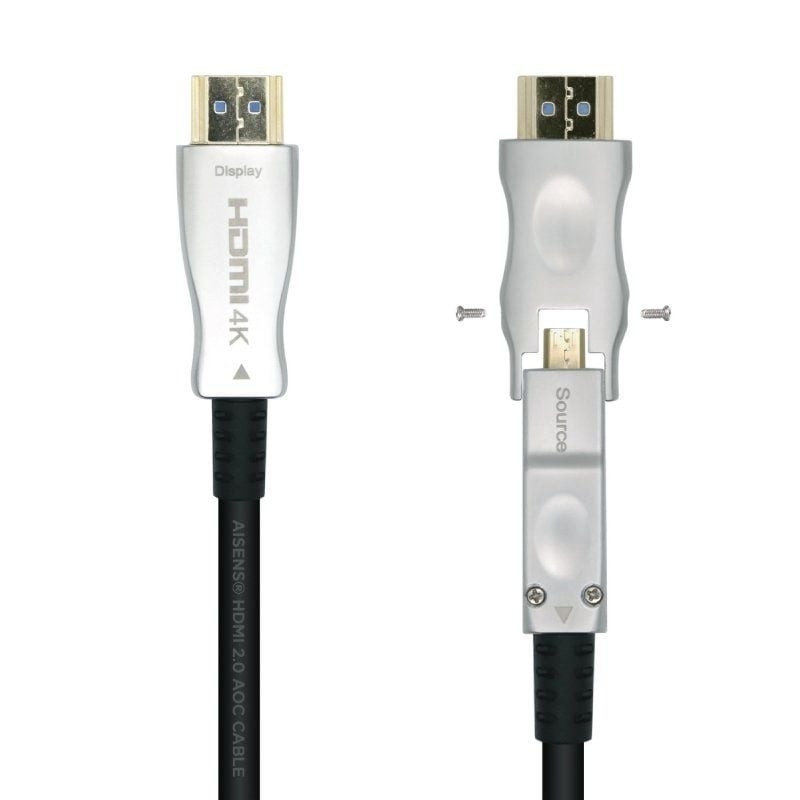 Cable hdmi 2.0 aoc 4k desmontable aisens a148-0514/ hdmi macho / d macho - hdmi macho/ 50m/ negro