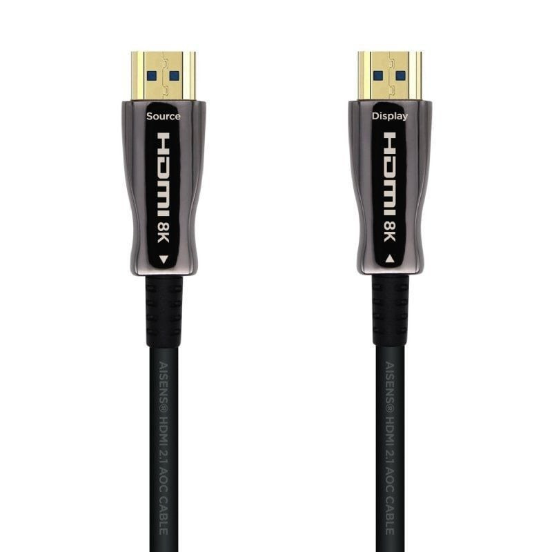 Cable hdmi 2.1 aoc 8k aisens a153-0516/ hdmi macho - hdmi macho/ 15m/ negro