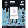 Cargador de pared tech one tech unicornio dream/ 2xusb/ 2.4a/ blanco