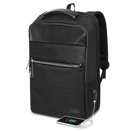 Mochila subblim business v2 ap backpack para portátiles hasta 15.6'/ puerto usb/ negra