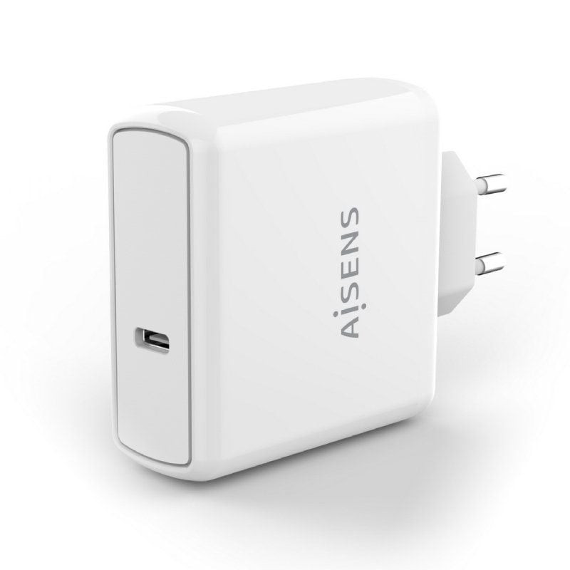 Cargador de pared aisens asch-1pd60-w/ 1xusb tipo-c/ 60w