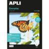 Papel fotográfico apli everyday 11475/ din a4/ 180g/ 100 hojas/ brillante