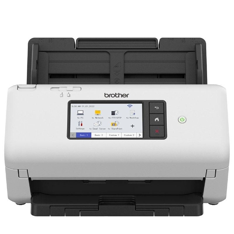 Escáner documental brother ads-4700w con alimentador de documentos adf/ doble cara