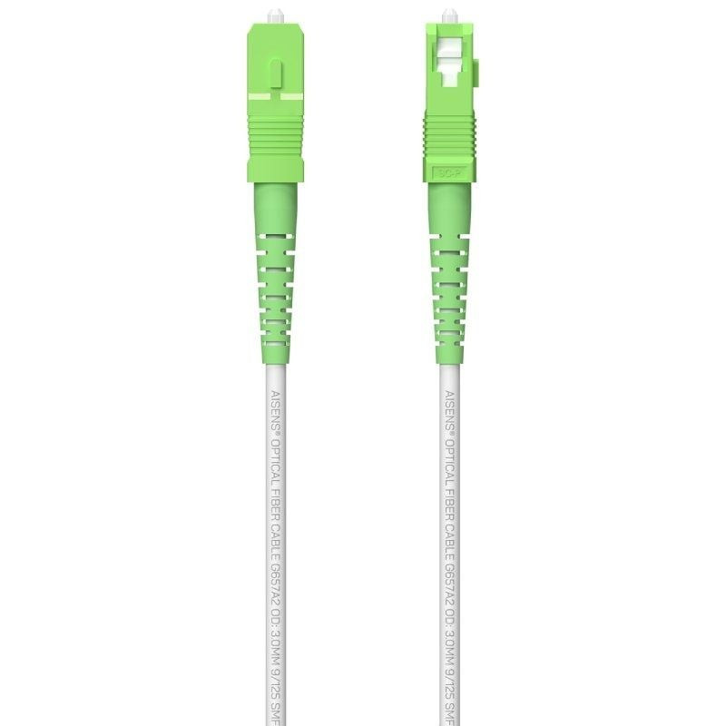 Bobina de fibra óptica g657a2 3.0 9/125 smf aisens a152-0619/ lszh/ 150m/ blanco