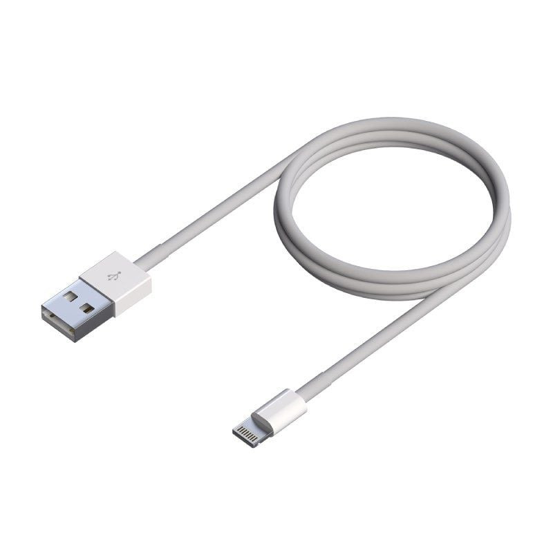 Cable usb 2.0 lightning aisens a102-0542/ usb macho - lightning macho/ hasta 2.5w/ 60mbps/ 50cm/ blanco