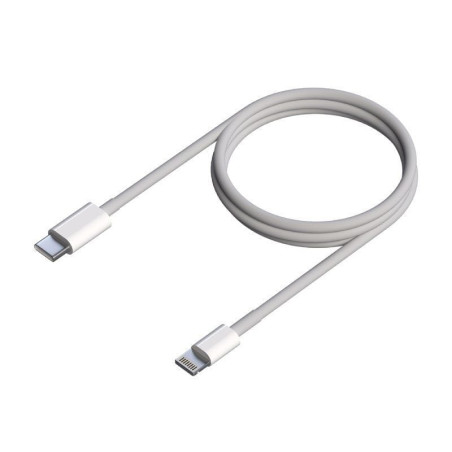 Cable usb 2.0 tipo-c lightning aisens a102-0543/ usb tipo-c macho - lightning macho/ hasta 2.5w/ 60mbps/ 50cm/ blanco
