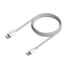Cable usb 2.0 tipo-c lightning aisens a102-0543/ usb tipo-c macho - lightning macho/ hasta 2.5w/ 60mbps/ 50cm/ blanco